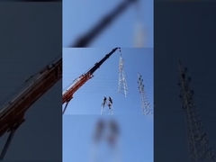 Hot Dip Galvanized Tubular Steel Tower 30m 60m Gsm Communication Telecom