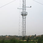 4脚の管状の鉄の支線塔ワイヤー タワーを支えるワイヤー