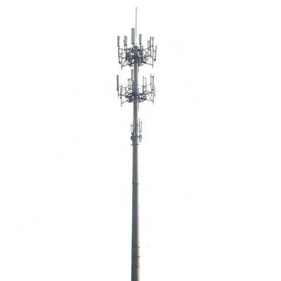 粉Coated Steel Monopole Tower Broadcasting/4g/Cell Phone Signal