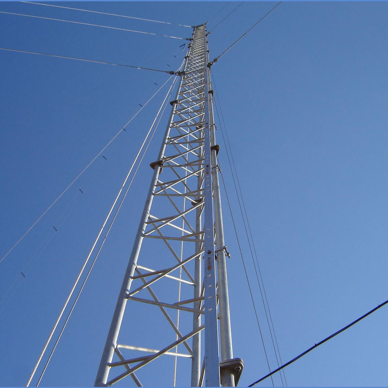 コミュニケーション72m 3脚の支線塔ワイヤー タワー