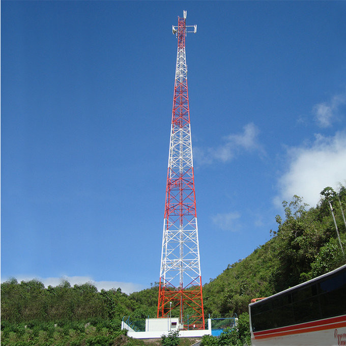 50mの多機能の無線鋼鉄3脚タワー