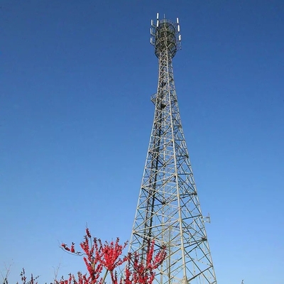 梯子45m三本足の伝達格子タワー120km/Hの自由な地位の中