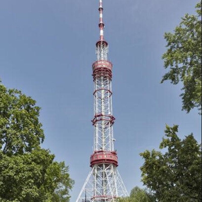 管状の鋼鉄角度の鋼鉄80mラジオおよびテレビ タワー